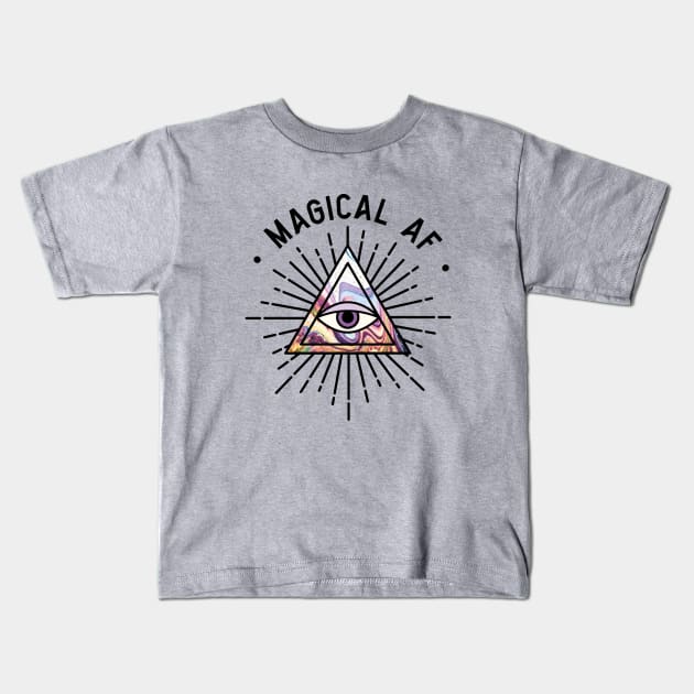 Magical AF Kids T-Shirt by Perpetual Brunch